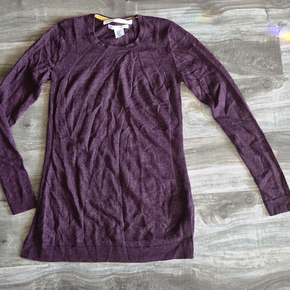 Max Studio Purple Long Sleeve Blouse